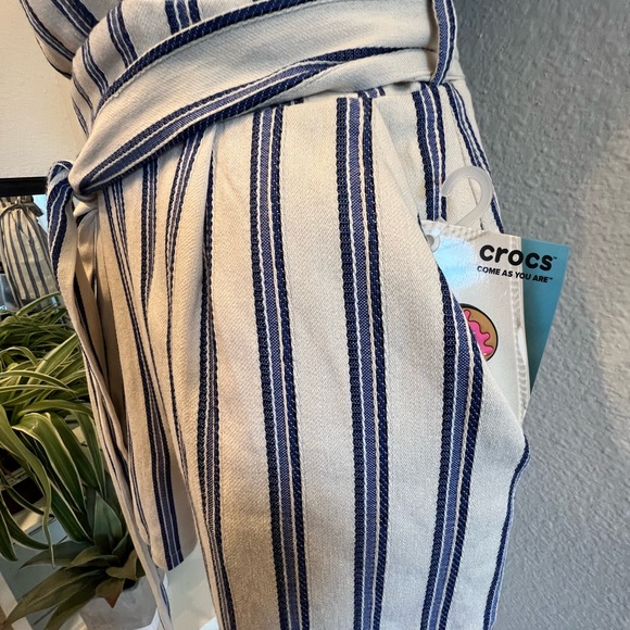 Anthropologie Greylin Blue Striped Josie Romper Shorts Size XS - Picture 7 of 15